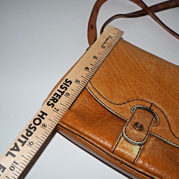Vintage GOLDPFEIL CARACCIOLA (West Germany) Brown Leather Saddle Bag - Picture 5 of 16